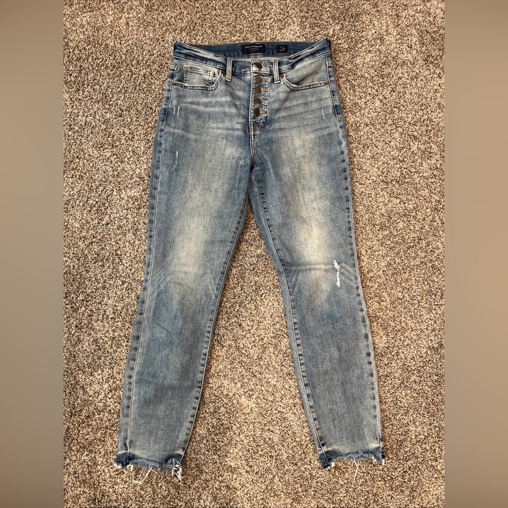 Lucky Brand Jeans Women’s High Rise Skinny Bridgette Ankle Blue 6/28 A